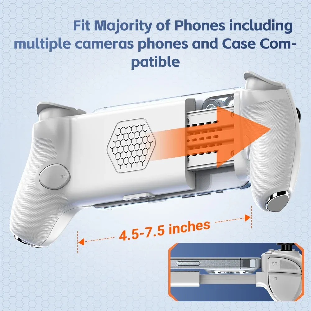 Manette de Jeu Mobile Gamwing AoBing Max – Manette Type-C Filaire & Bluetooth, Latence Zéro pour Android et iOSimage 4