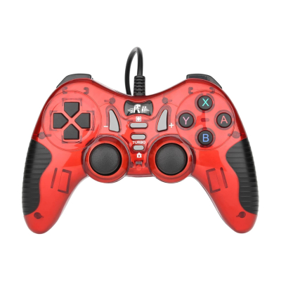 GENERALE - Manette de Jeu Rii USB (Rouge) – Contrôleur Filaire pour PC, Switch et PS3