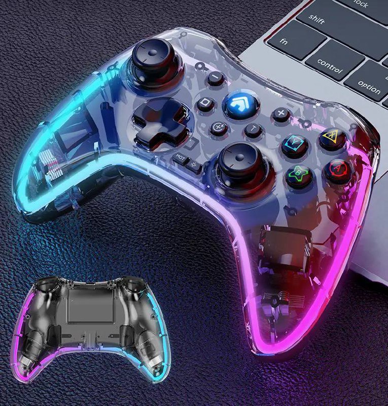 Manette de Jeu sans fil Bluetooth RGB pour Android, iOS, PC et PS3/PS4.image-2