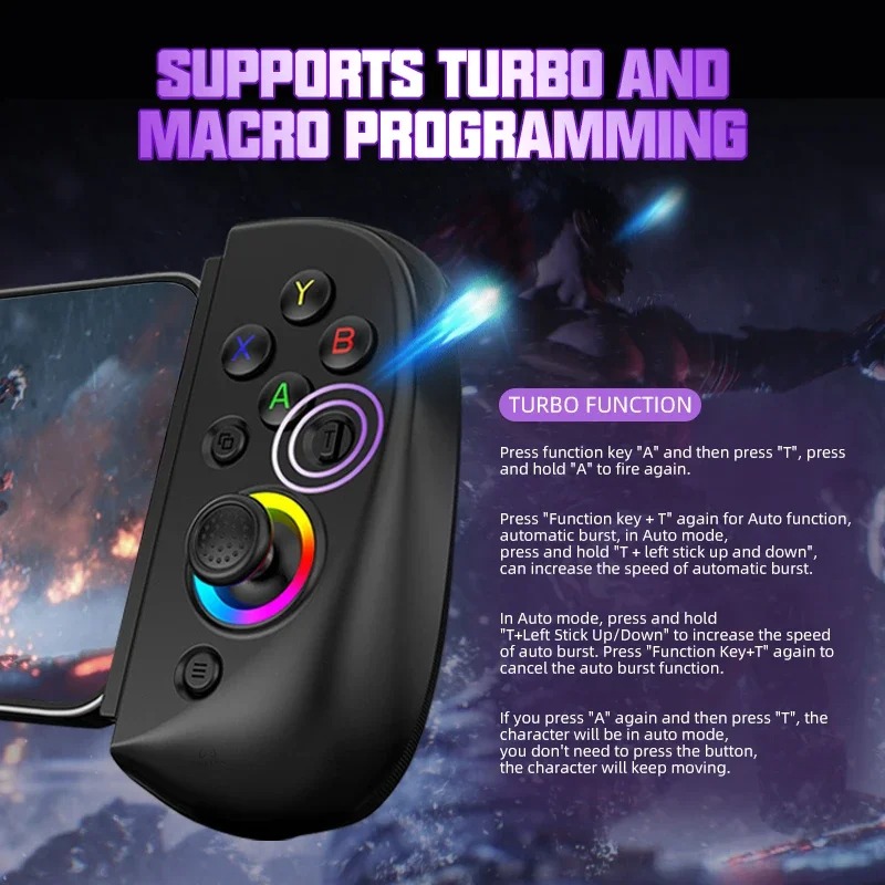 Manette de Jeu Universelle Pro-Grip : Déclencheurs Hall & Bluetooth Multi-Plateforme image 3