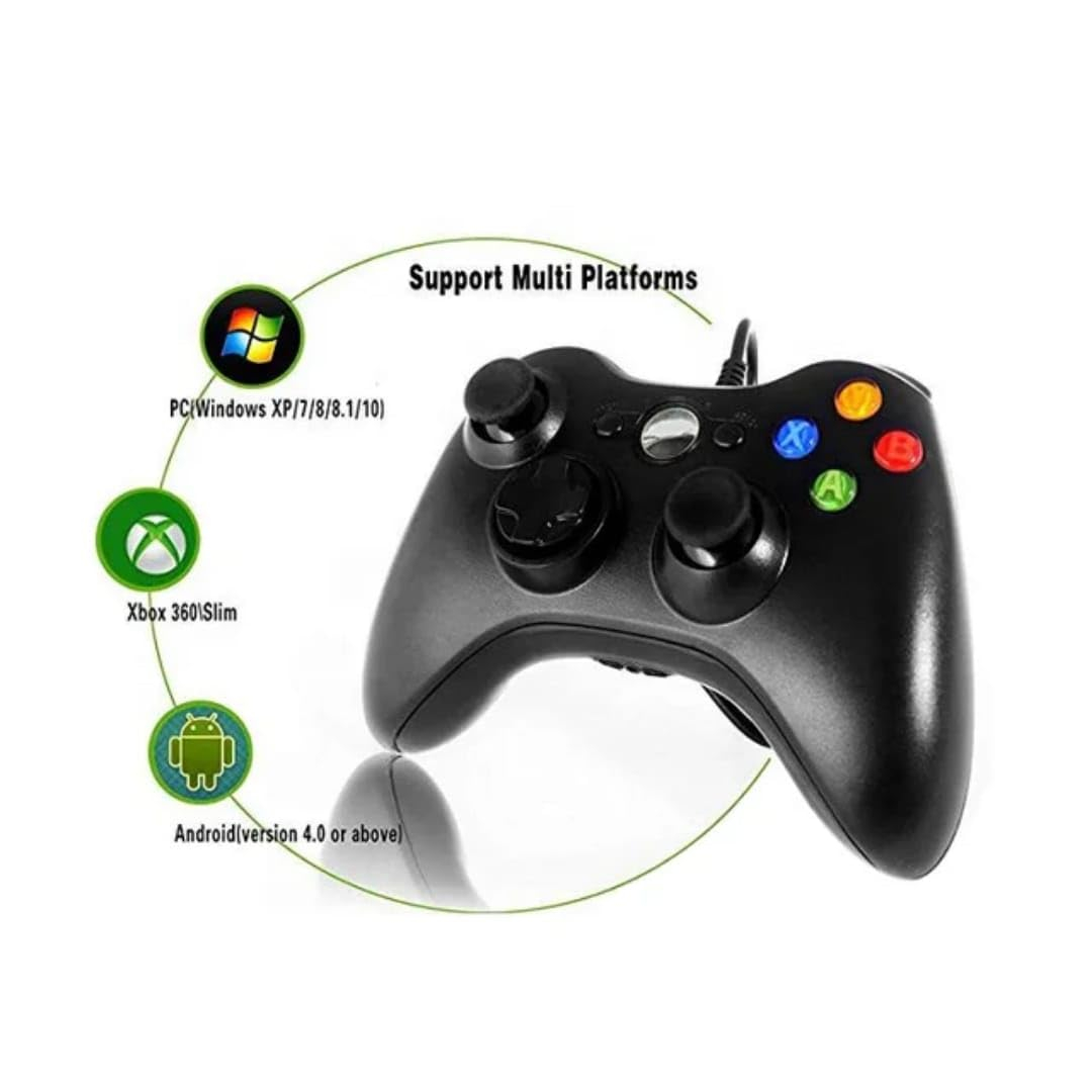 Manette Sans Fil GAME GURU X-360 – Gamepad Bluetooth Haute Performance pour PC, PS3 et Android