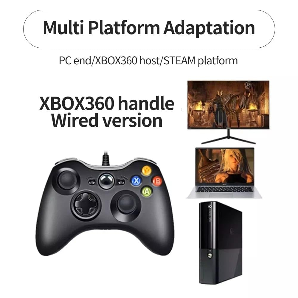 Manette Sans Fil GAME GURU X-360 – Gamepad Bluetooth Haute Performance pour PC, PS3 et Androidimage-2