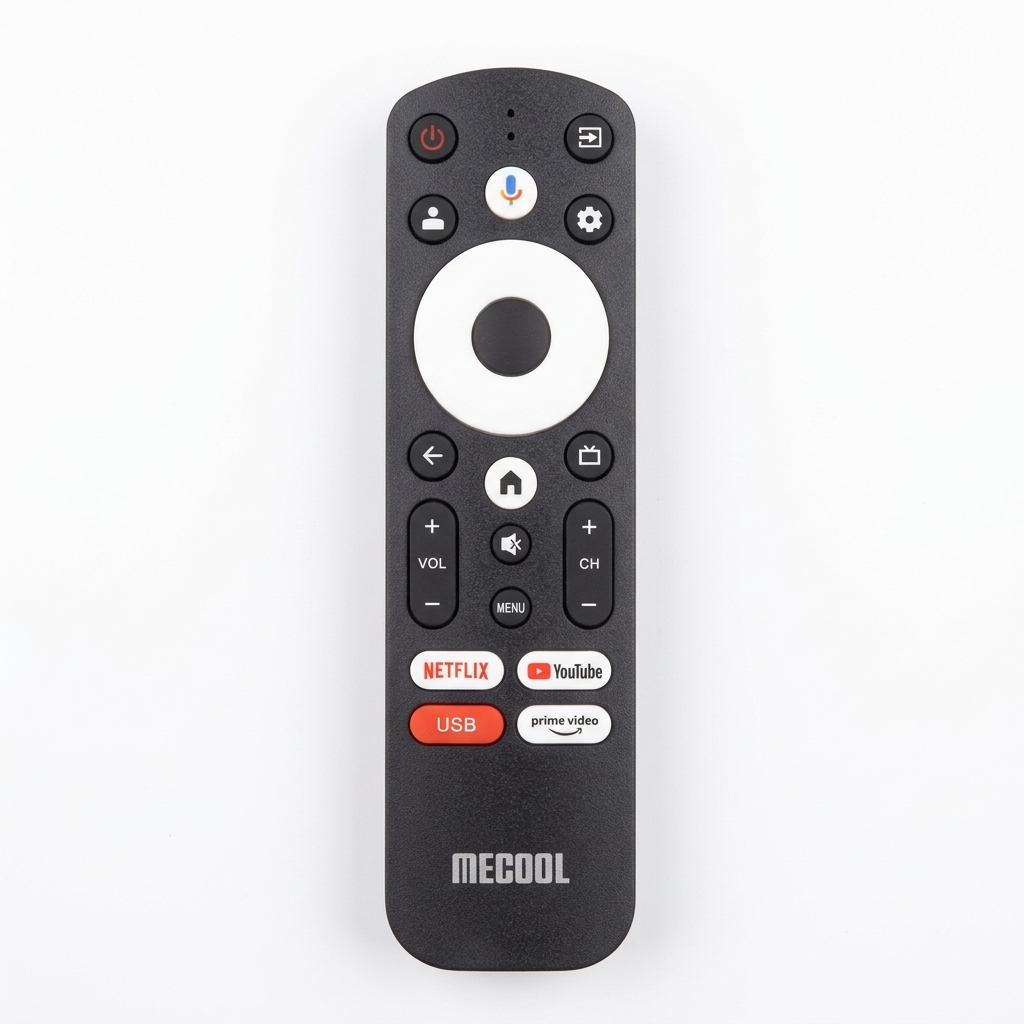 MECOOL Smart Remote Voice – Télécommande de Remplacement avec Google Assistant & Raccourcis Netflix / YouTube / Prime Video image 1