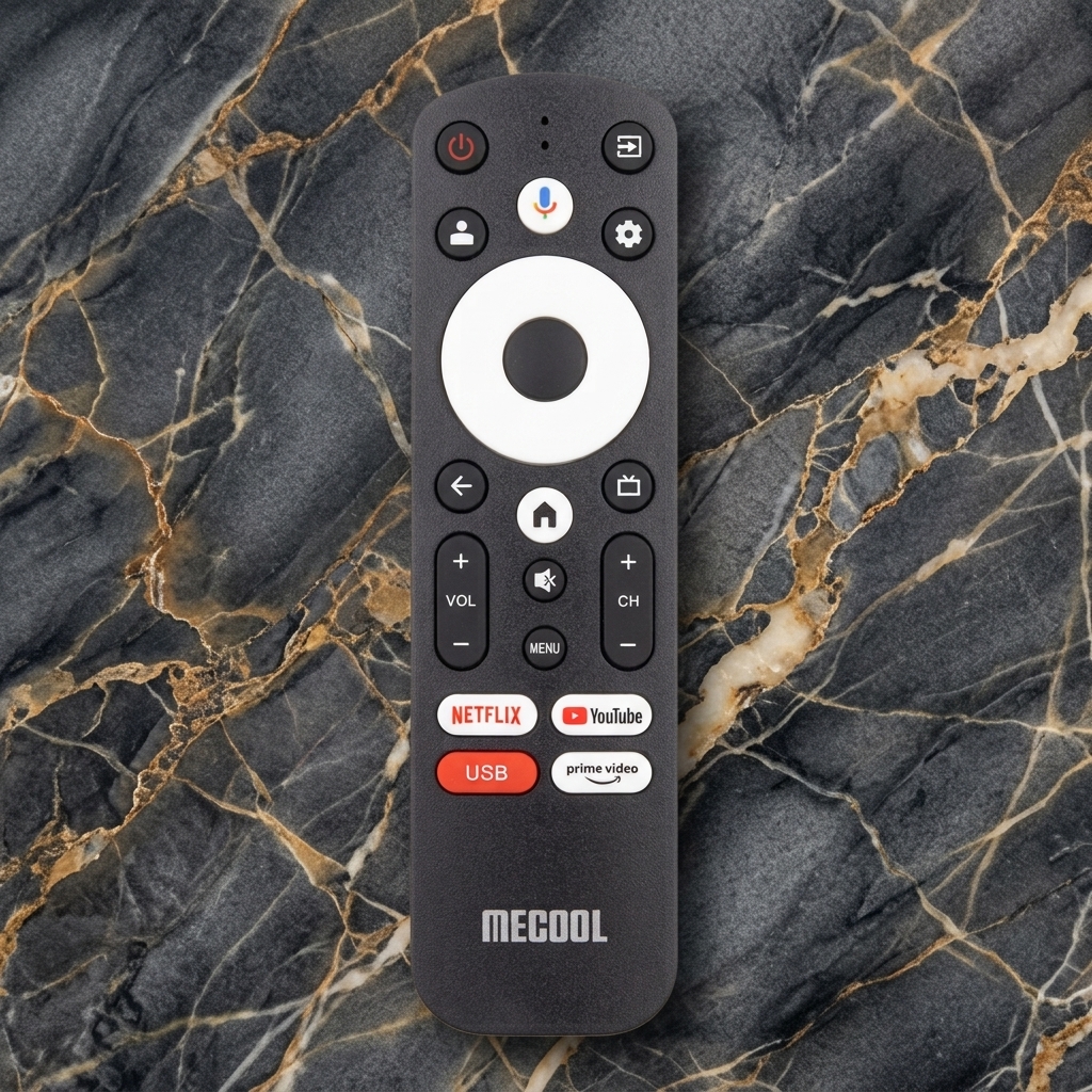 MECOOL Smart Remote Voice – Télécommande de Remplacement avec Google Assistant & Raccourcis Netflix / YouTube / Prime Videoimage-2