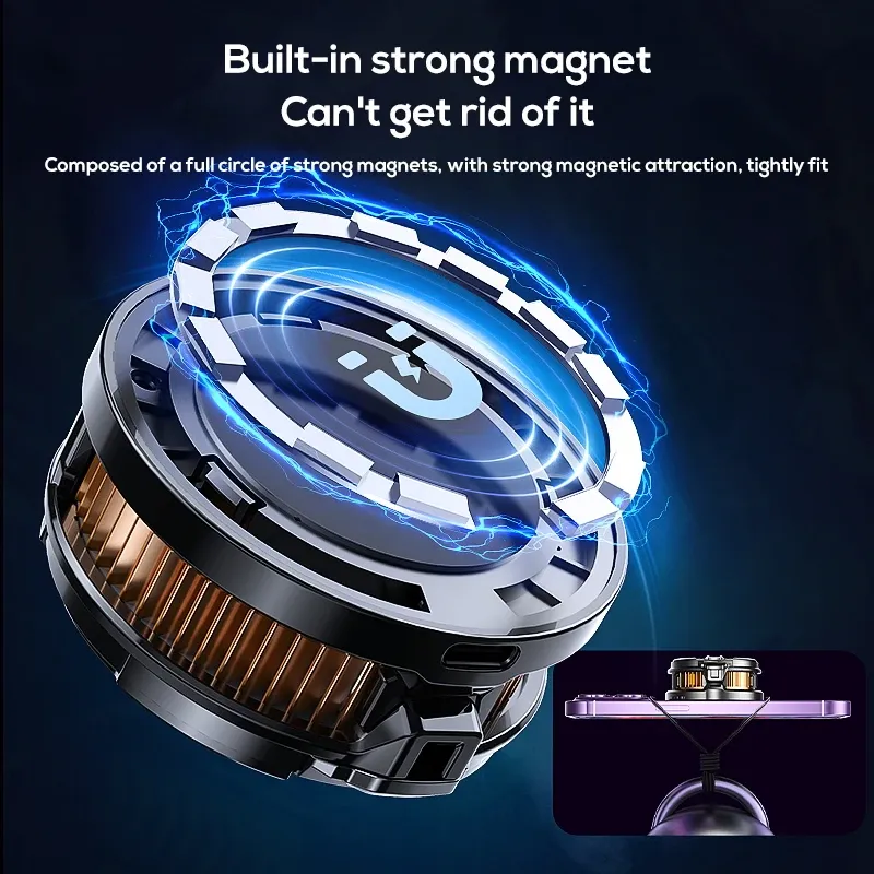 MEMO CX07 Dual-Fix – Ventilateur de Refroidissement Ultra-Rapide avec Fixation Magnétique et Clipimage 4