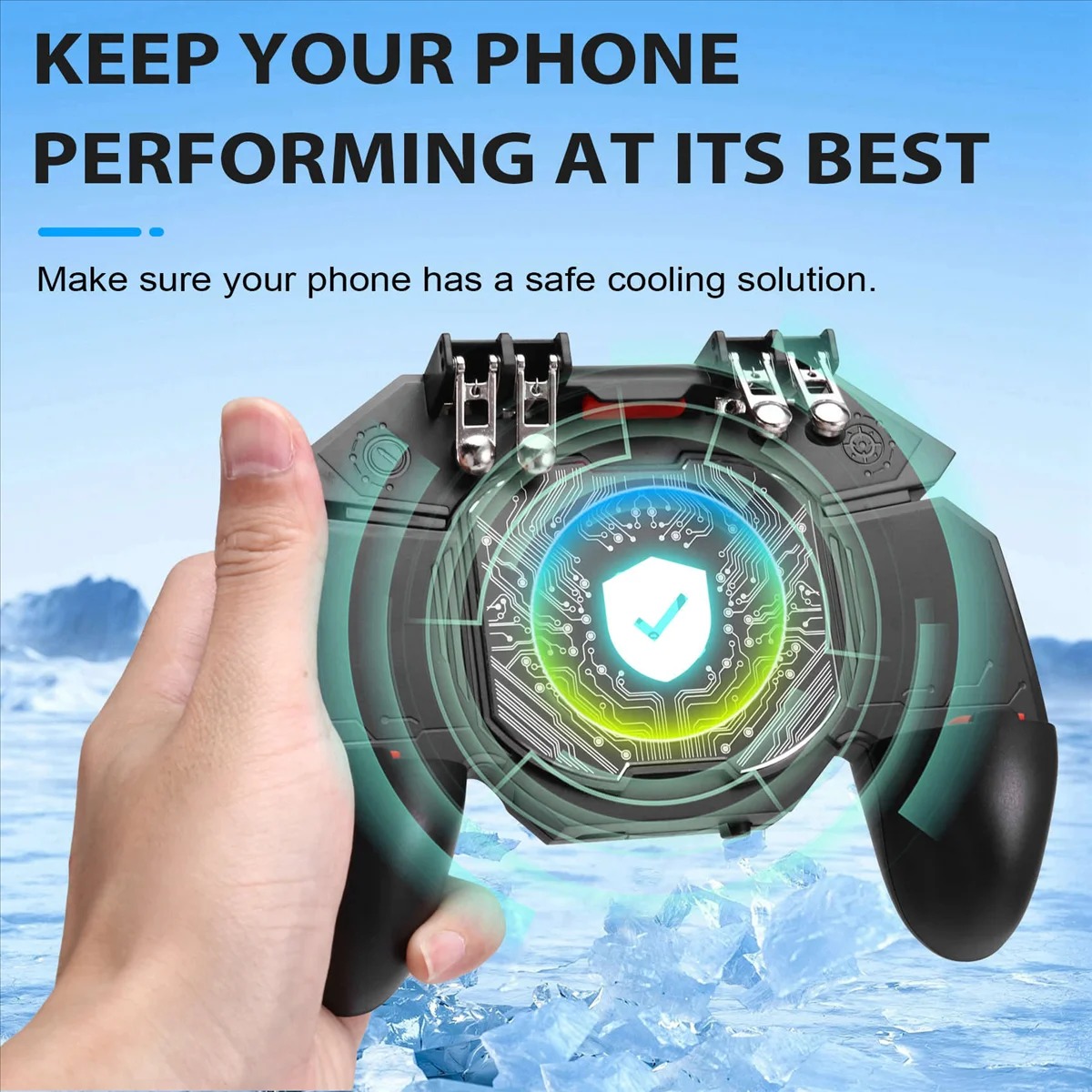 MEMO DL100 Freeze Control – Refroidisseur Smartphone & Manette Mobile à 6 Doigts Rechargeable image 1