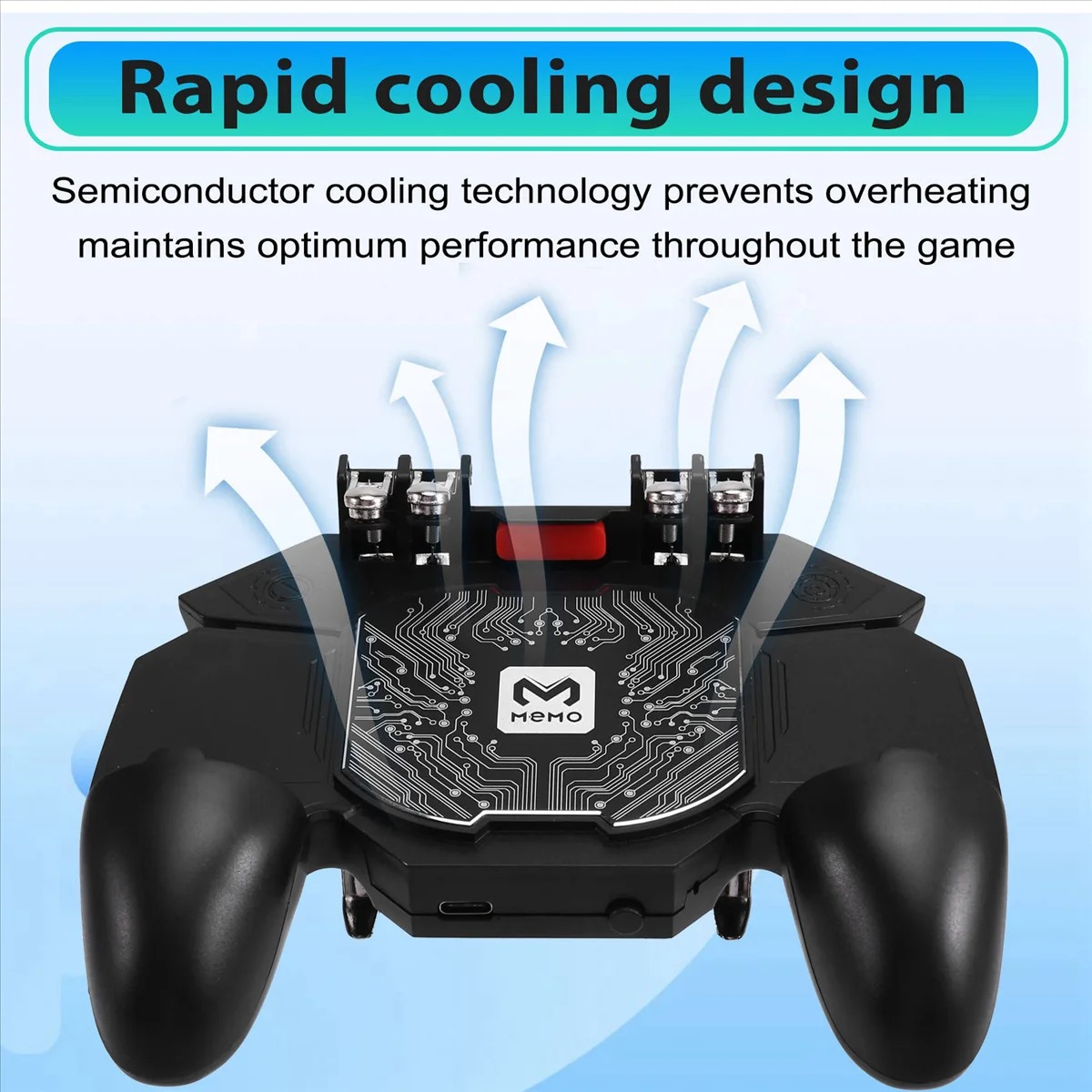 MEMO DL100 Freeze Control – Refroidisseur Smartphone & Manette Mobile à 6 Doigts Rechargeable image 3