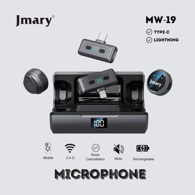 Micro Cravate Jmary MW-19 Professionnel – Réduction de Bruit pour iPhone et Androidimage-2