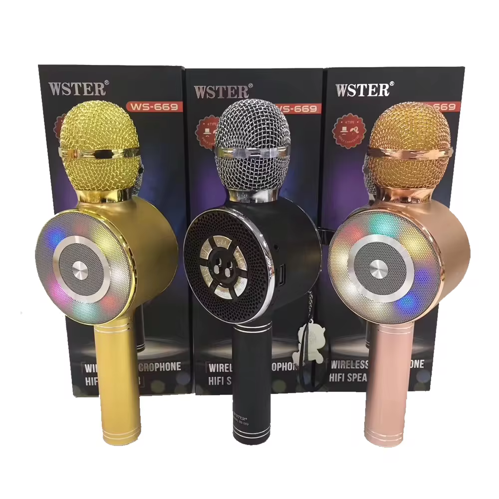 Microphone Bluetooth WSTER avec Haut-Parleur HiFi WS-669image 4