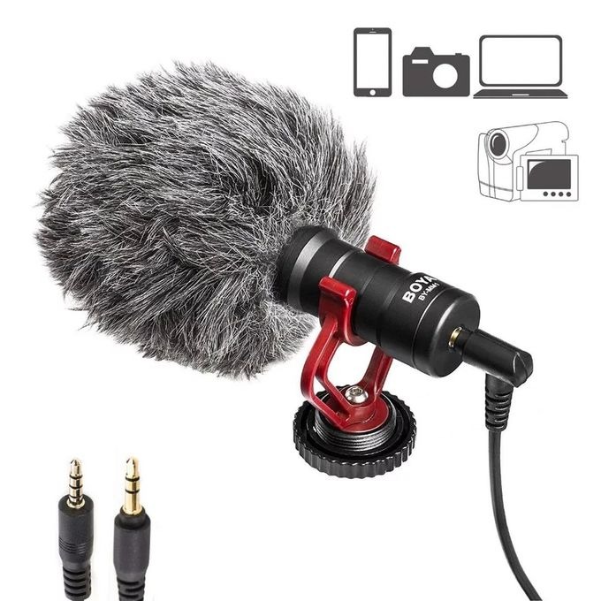 GENERALE - Microphone BOYA BY-MM1 Mini Cardioïde Métal – Micro Compact Pour Vlogging, DSLR, Smartphone