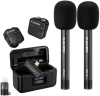 Microphone Lavalier Sans Fil PLOKAMA WM-80 (Dual Mics) – 2 Adaptateurs Main pour Interview, Boîtier de Charge & Réduction de Bruit (USB-C)image 4