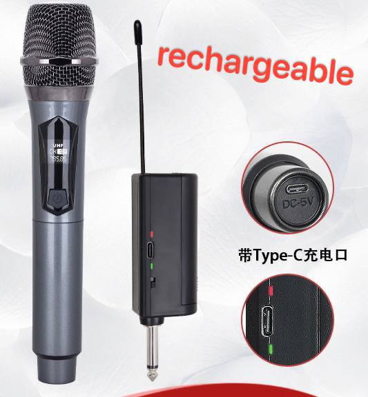 Microphone Multifonction Portable sans fil avec Récepteurimage-2