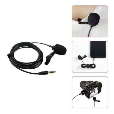 GENERALE - Microphone Professionnel Lavalier à Condensateur 1.5m