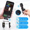 Microphone Sans Fil Bluetooth 2.4G Portable – Enregistrement Audio/Vidéo Conférences, Média en Direct, Jeu et Plein Air image 3