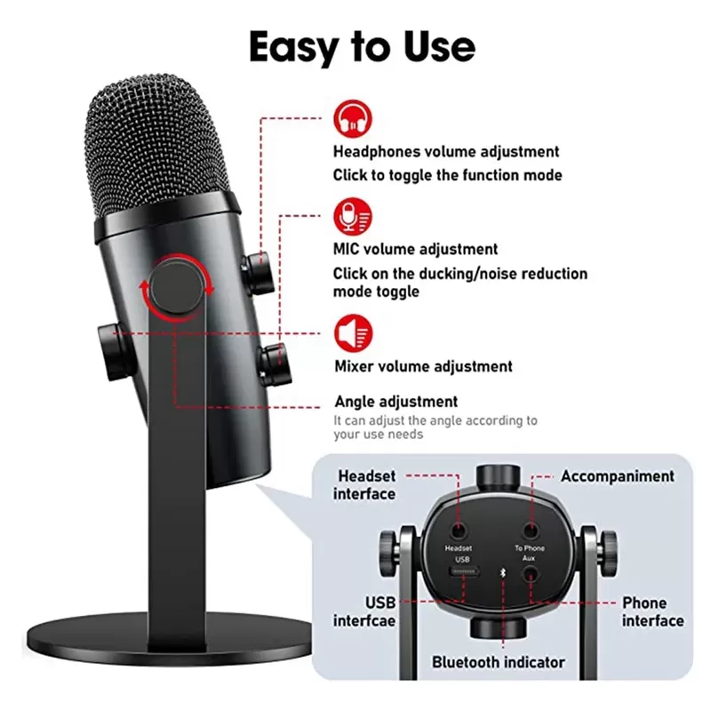 Microphone USB Professionnelle Studio image 4