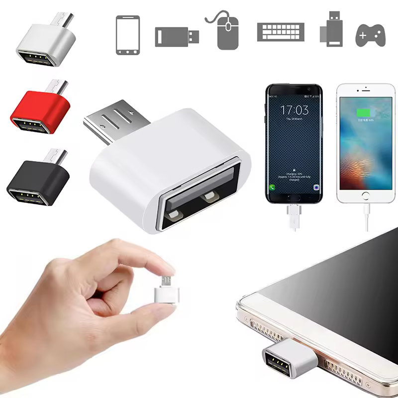 Mini Adaptateur Micro OTG USB vers Type-C image 1