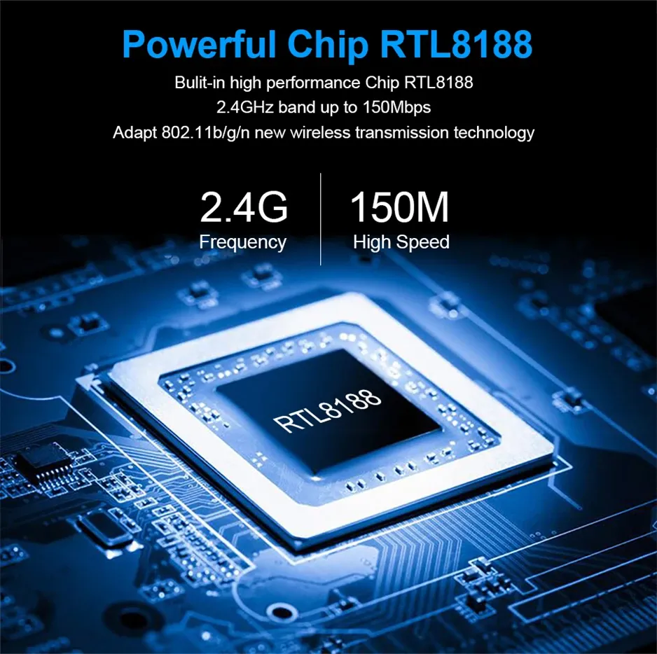 Mini Adaptateur WiFi USB 150Mbps – Carte Réseau Sans Fil Free Driver pour PC image 3