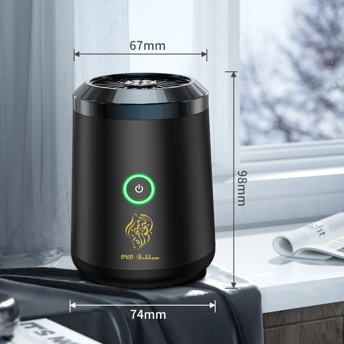 Mini Brûleur d'Encens Électronique Arabe – Diffuseur Bakhoor Portable USBimage 4