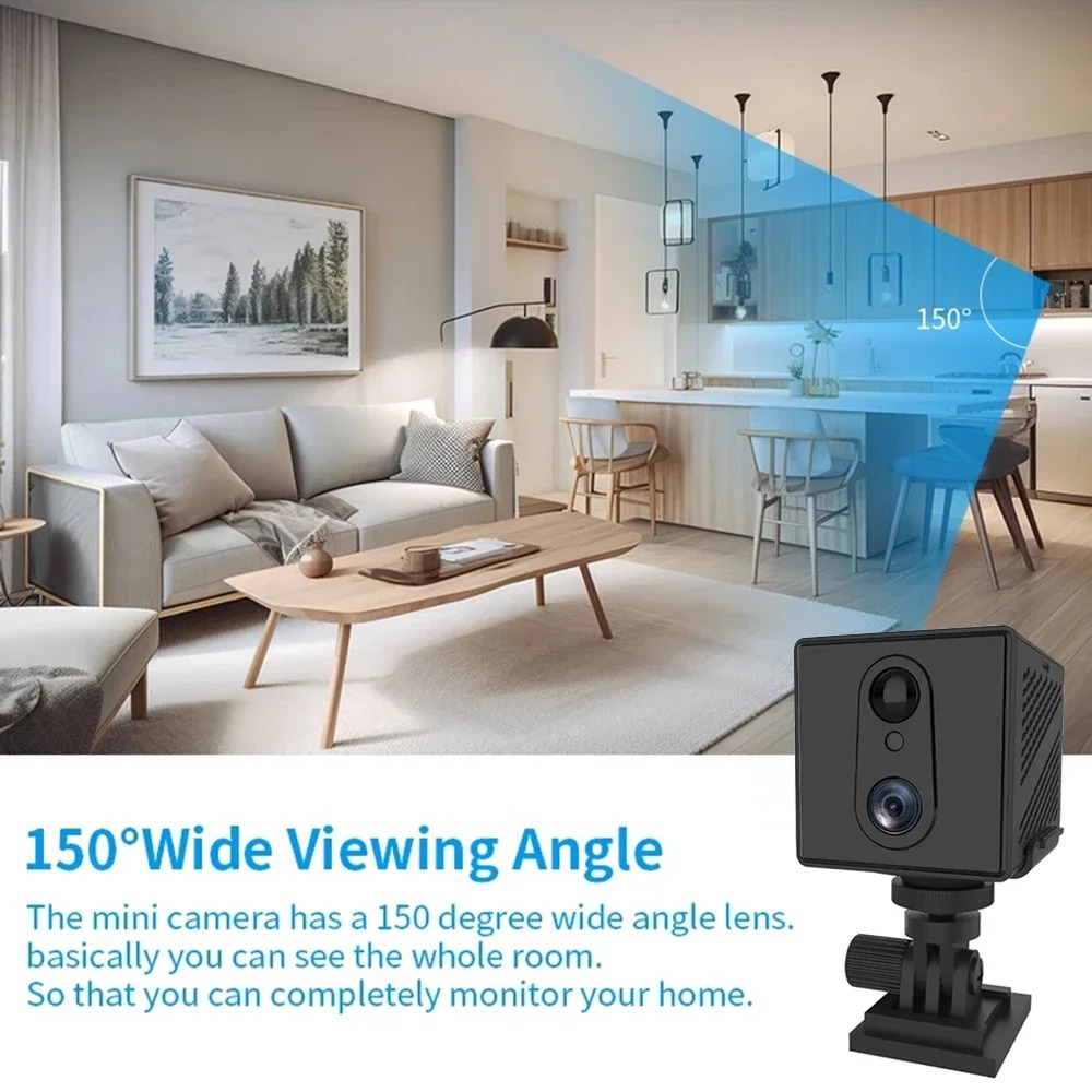 Mini Caméra de Surveillance 4G SIM & WiFi 5MP – Détection Humaine & Vision Nocturne (Support jusqu'à 128 Go) image 3