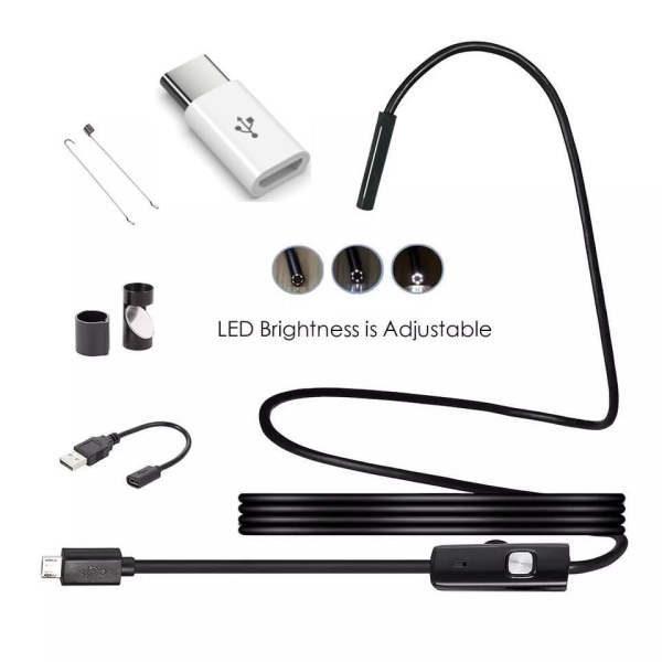 GENERALE - Mini Caméra Endoscopique Étanche avec Lumière LED