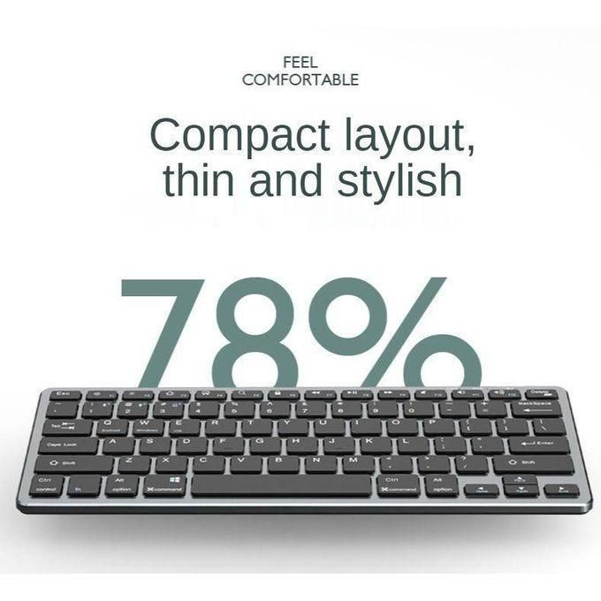 Mini Clavier Sans Fil 87 Touches + Souris BT78 – Pack Compact Multidispositif pour PC, Mac & Androidimage-2