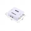Mini Composite 1080P HDMI To RCA Audio Video AV CVBS Adapter Converter For HDTV - White image 1