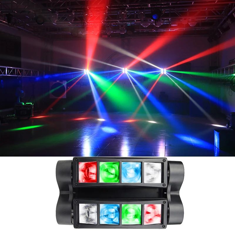 Mini Lumière de Scène LED Araignée avec Tête Mobile. image 1