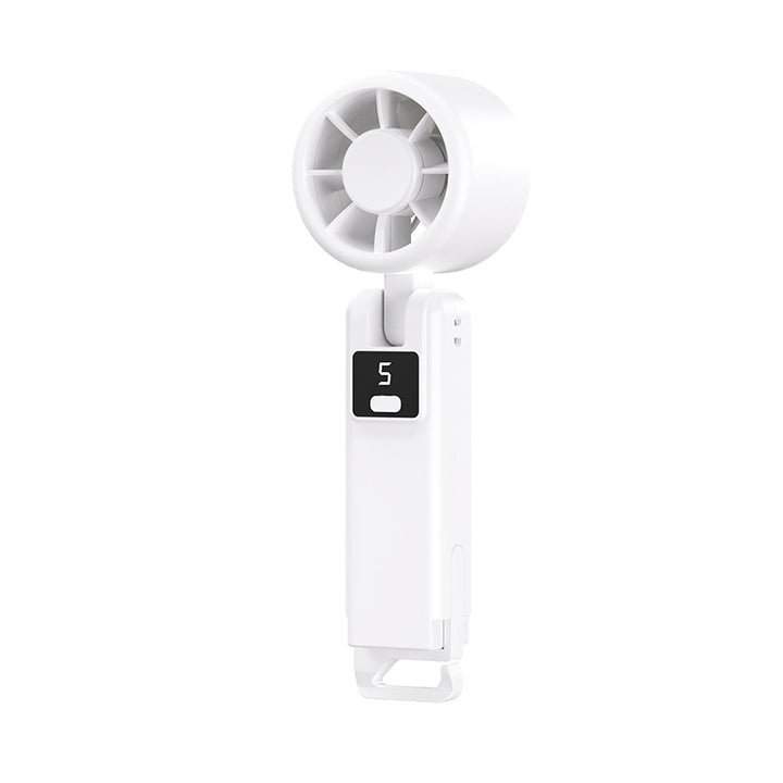 Mini Ventilateur de Main Skanto pour Femme – Format Compact, Rechargeable USB avec Écran LED Digital & Puissant Flux d'Air