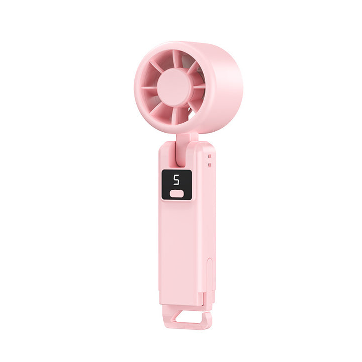Mini Ventilateur de Main Skanto pour Femme – Format Compact, Rechargeable USB avec Écran LED Digital & Puissant Flux d'Air image 3