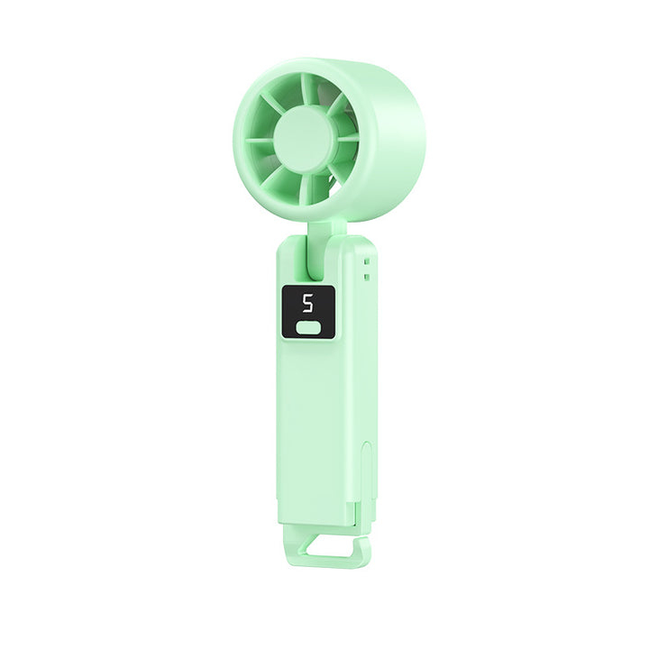 Mini Ventilateur de Main Skanto pour Femme – Format Compact, Rechargeable USB avec Écran LED Digital & Puissant Flux d'Airimage 4