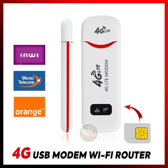 Modem USB 4G LTE 3-en-1 Partage Wi-Fi Portable – Clé Internet, Hotspot Mobile, image 1