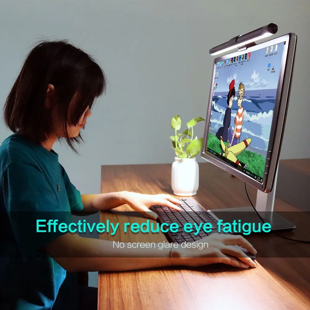 Moniteur LED Barre Lumineuse RGB Anti-Éblouissement – Lampe Suspendue USB, Éclairage de Bureau Réglable en Continu pour PC/Portableimage 4