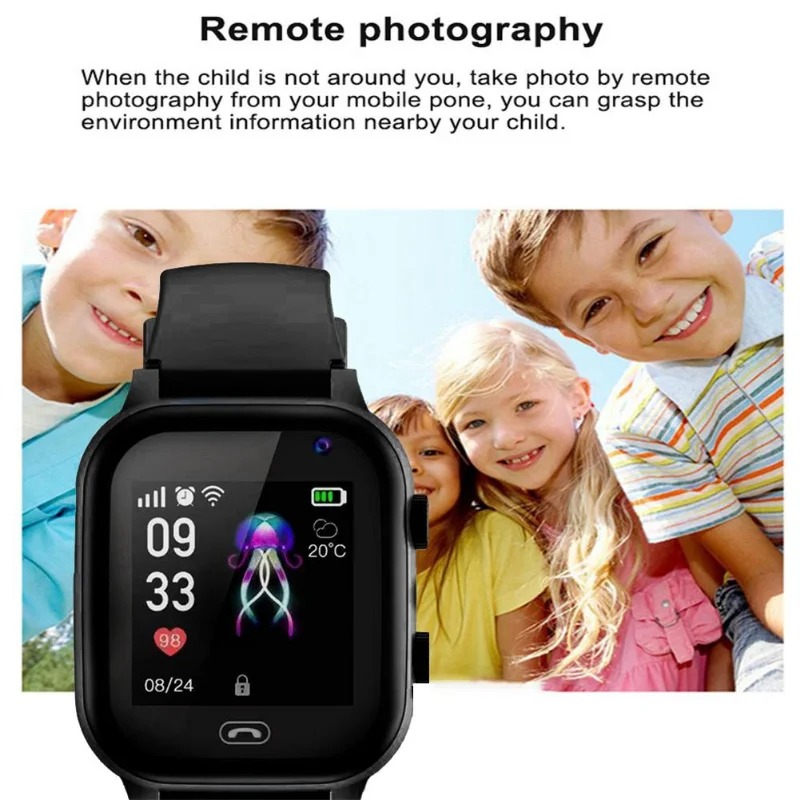 Montre Connectée Enfant GPS – Localisation en Temps Réel et Bouton SOS - Compatible avec carte SIMimage-2