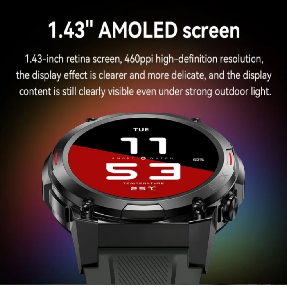 Montre Connectée Militaire YERAD Gard Pro Ultra 2+ AMOLED image-2