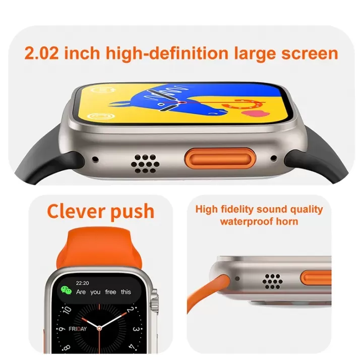 Montre intelligente Ultra 8 MAX avec Écouteurs Bluetooth TWS image 3