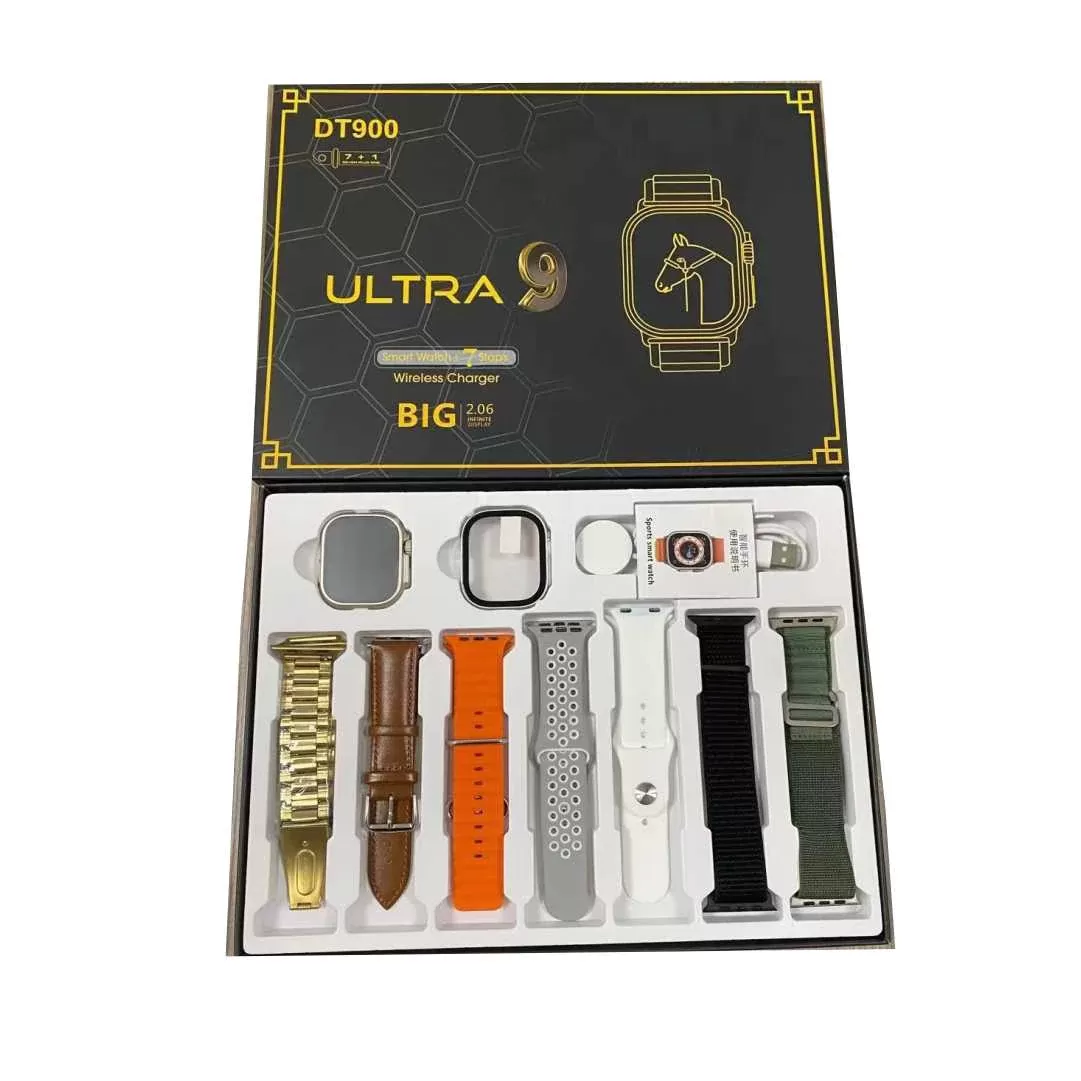 Montre Intelligente Ultra9 avec 7 Braceletsimage-2