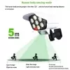 Motion Sensor Solar Light Bullet Security Camera Shape with remote controlimage-2