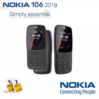 GENERALE -  Nokia 106 Dual Sim 2019 NOIR avec Lampe Torche LED Radio FM