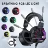 Onikuma Casque Gaming Pro K6 RGB LED filaire réduction de bruit pour PS4/XBOX/PC/Mobileimage-2