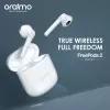 Oraimo Écouteurs Sans Fil, Bluetooth, FreePods 2, Blanc, Boîte de Charge 500mAh, garantie 1 animage-2