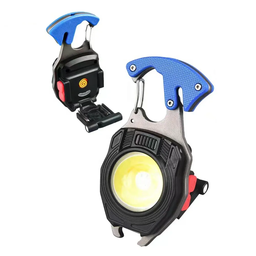 Outil de Sécurité Automobile Tactique – Lampe Rechargeable et Marteau de Secours