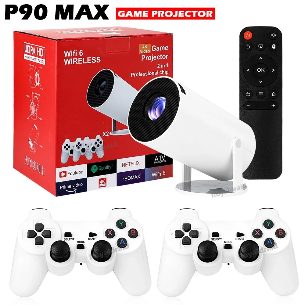 P90 Max Pro Projecteur Gaming 4K : Console & Cinéma Intégré image 1