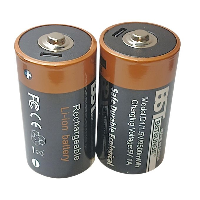 Pack 2 Piles LR20 Rechargeables USB-C – Spécial Chauffe-Eau 9500 mWhimage-2