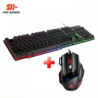 GENERALE - Pack Combo Gaming Clavier + Souris 7D USB RGB