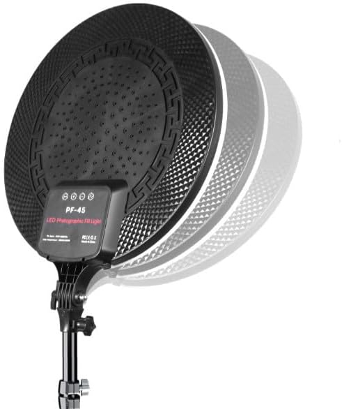 Pack Éclairage Studio PF-33 — Projecteur LED Rond Tactile & Télécommandé + Trépied Ajustable 2 Mètresimage 4