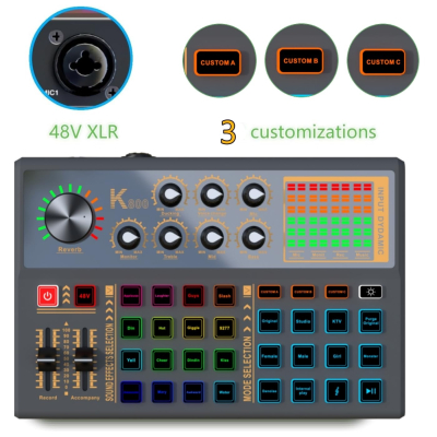 GENERALE - Pack Studio Podcast K800 – Interface XLR, Alimentation Fantôme 48V & Micro à Condensateur