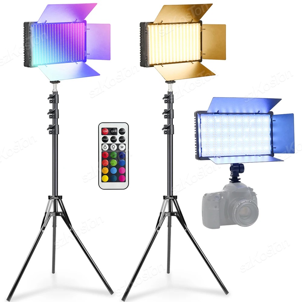 Panneau LED bi-couleur 3200K-5600K pour studio photo image 1