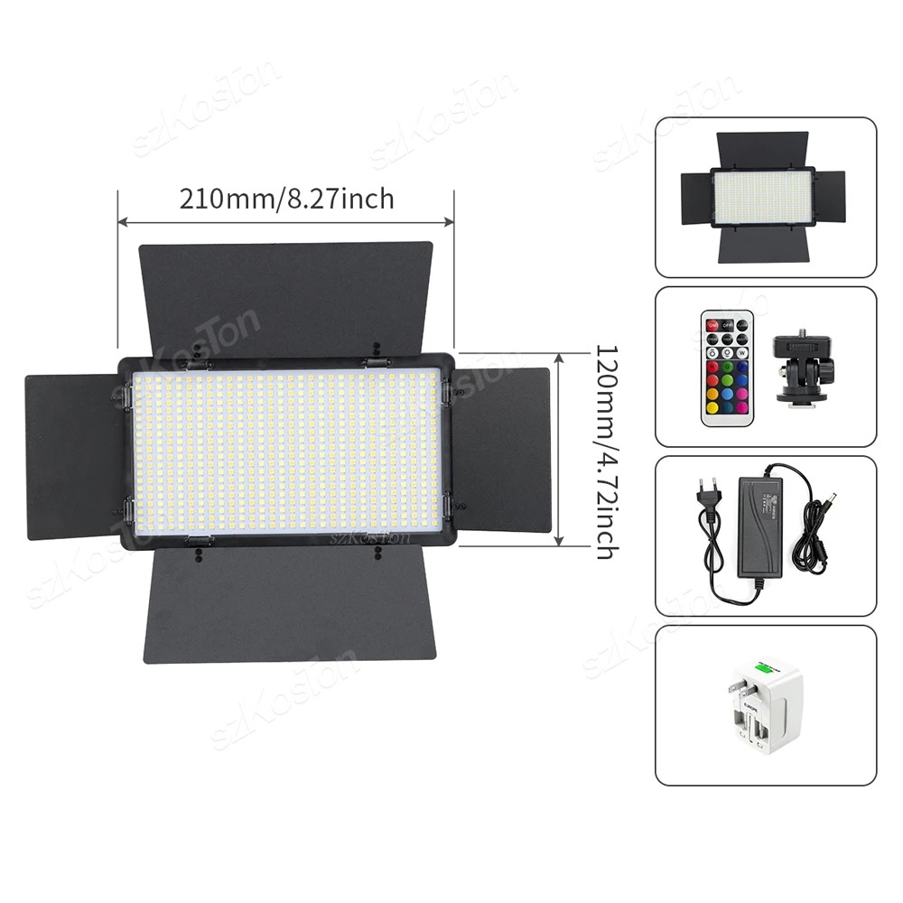 Panneau LED bi-couleur 3200K-5600K pour studio photo image 3
