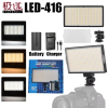 Panneau LED Bicolore 416 pour Photo & Vidéo – Éclairage Continuous, Batterie Rechargeable & Support Griffe image 1