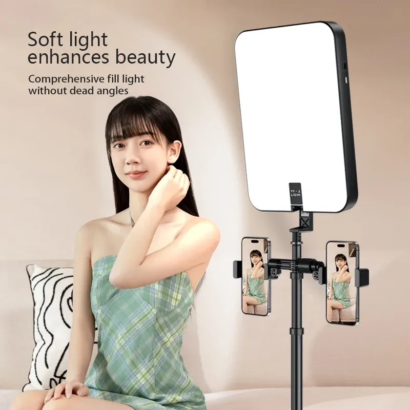 Panneau LED YY-3 pour Diffusion en Direct – Éclairage de Tournage Rechargeable image 1
